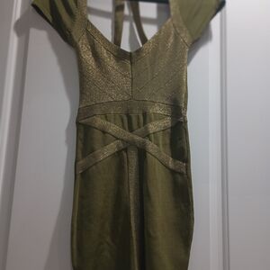 Bebe Shimmering Gold Dress(Vintage)